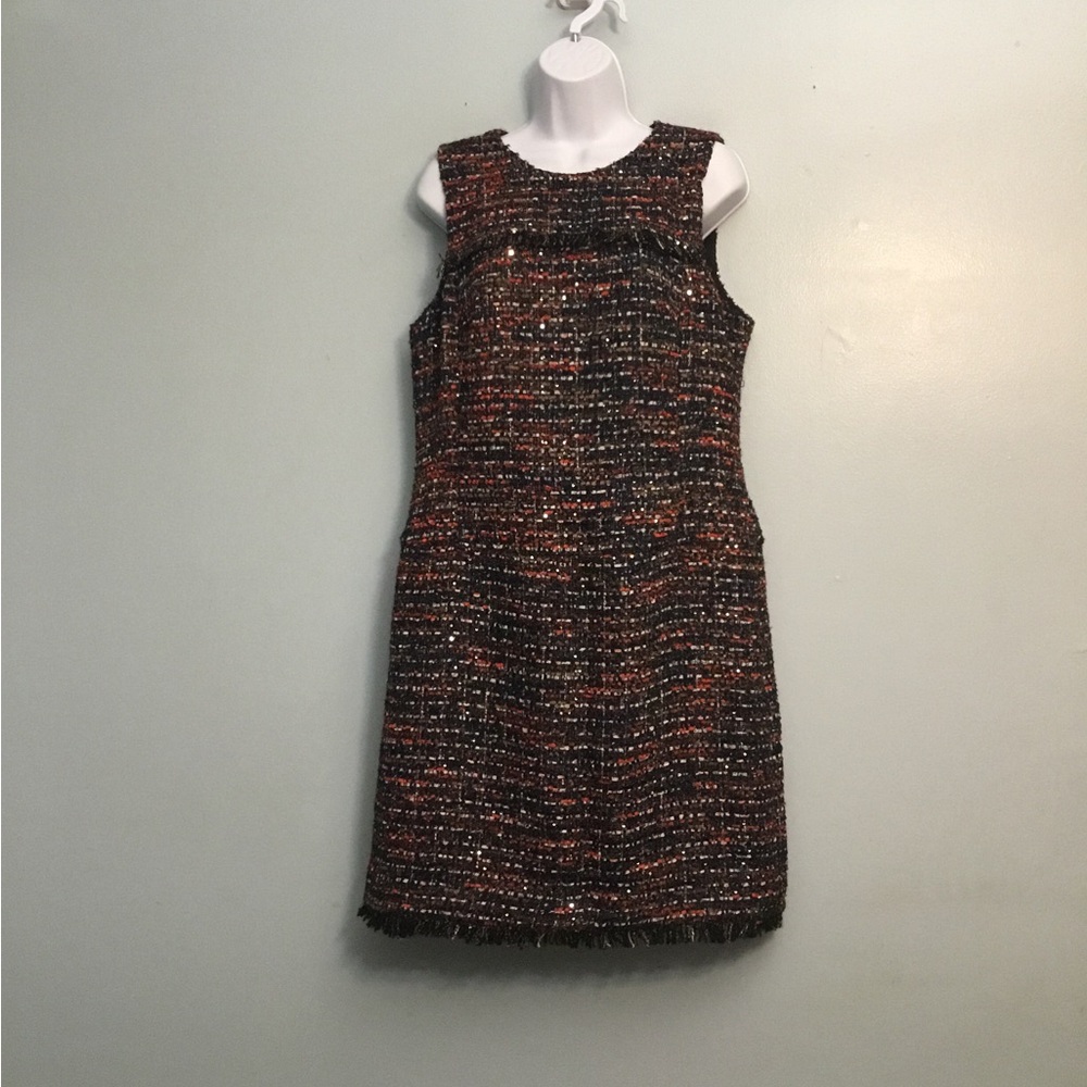 Elegant Tweed Sleeveless Dress